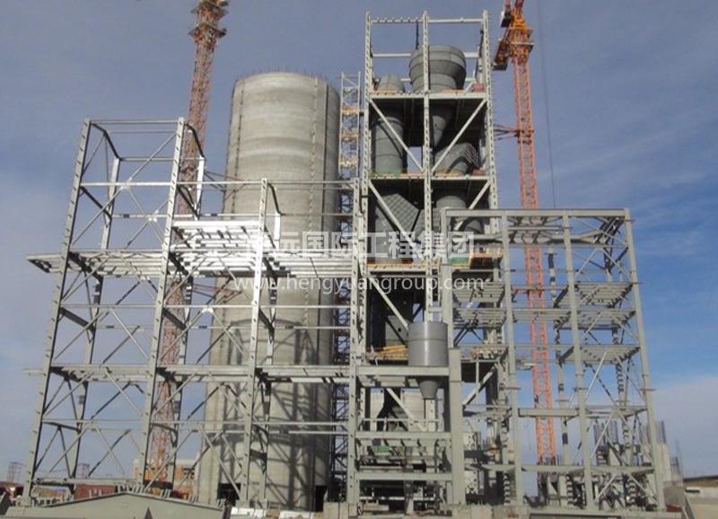 蒙古MAK水泥廠預熱器塔架 
